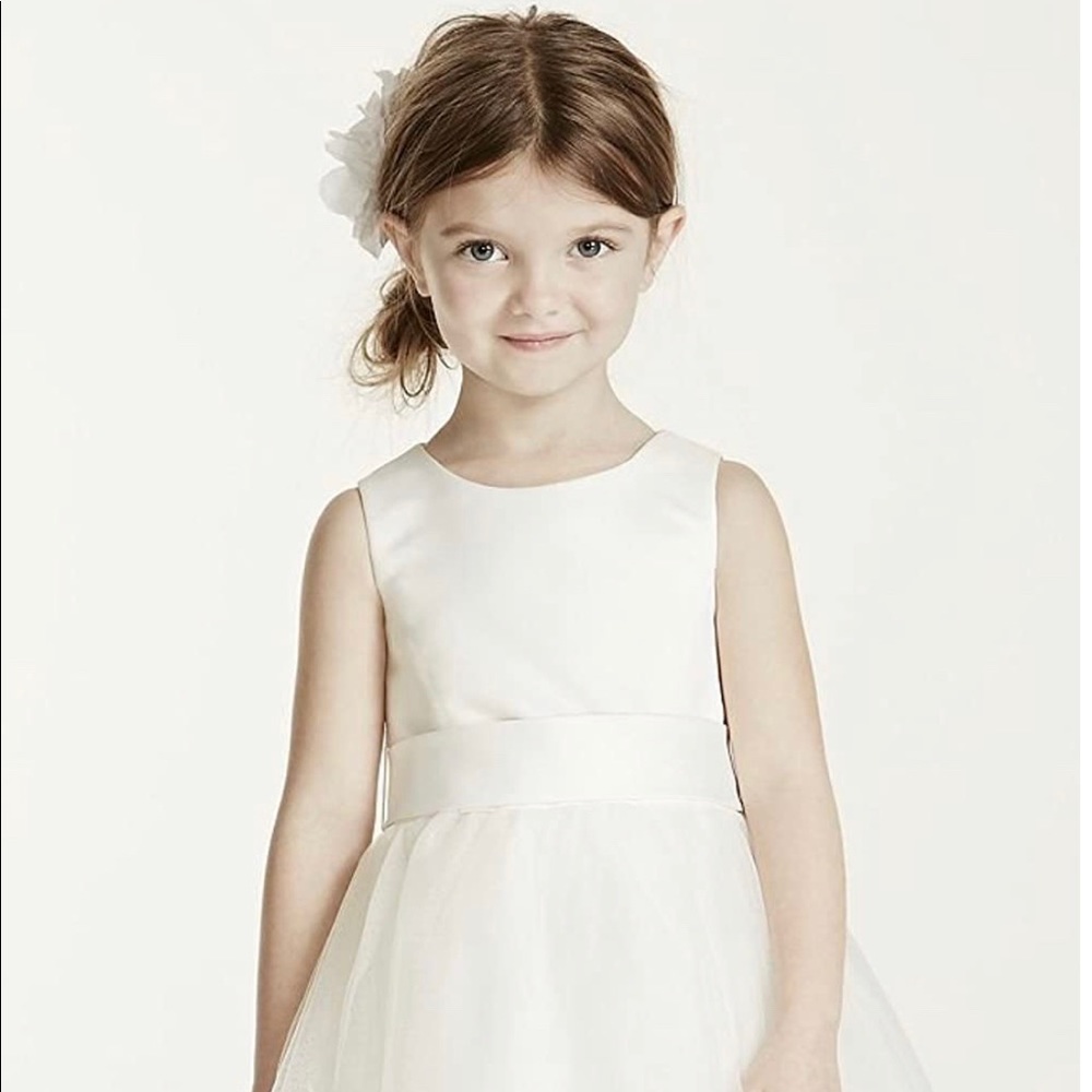 David’s Bridal flower girl dress